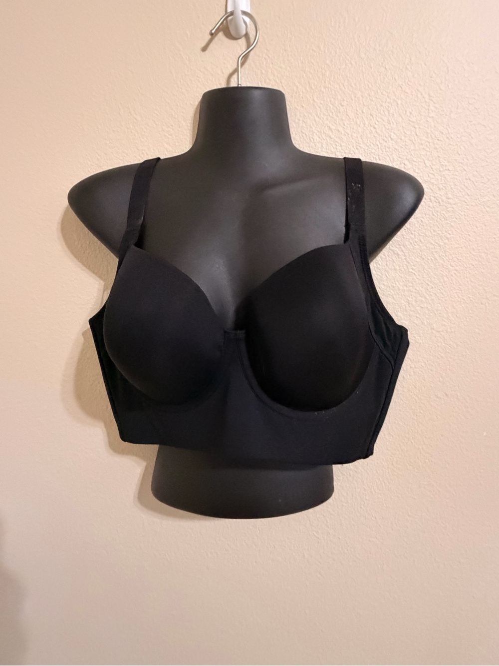 SPANX Black Longline Molded Bra with Supportive Cups